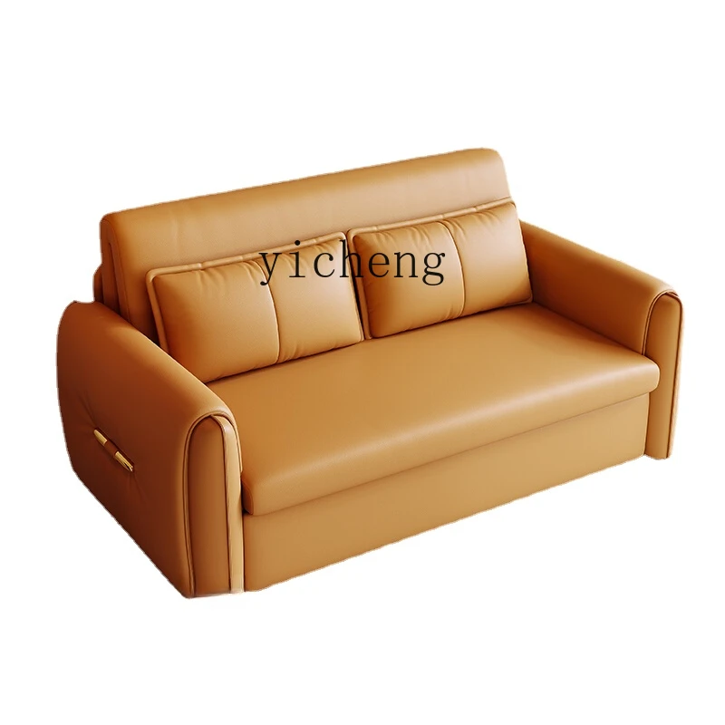 ZC Electric Sofa Bed Foldable Dual-Use Living Room Bedroom Study Balcony Anti-Cat's Paw Cloth Remote Control