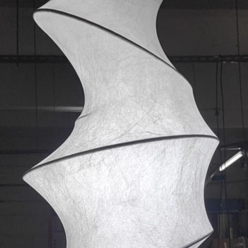 غرفة المعيشة الحديثة غرفة الطعام غرفة الشاي غرفة نوم منصة مشروبات السرير اليابانية الحرير قلادة الخفيفة