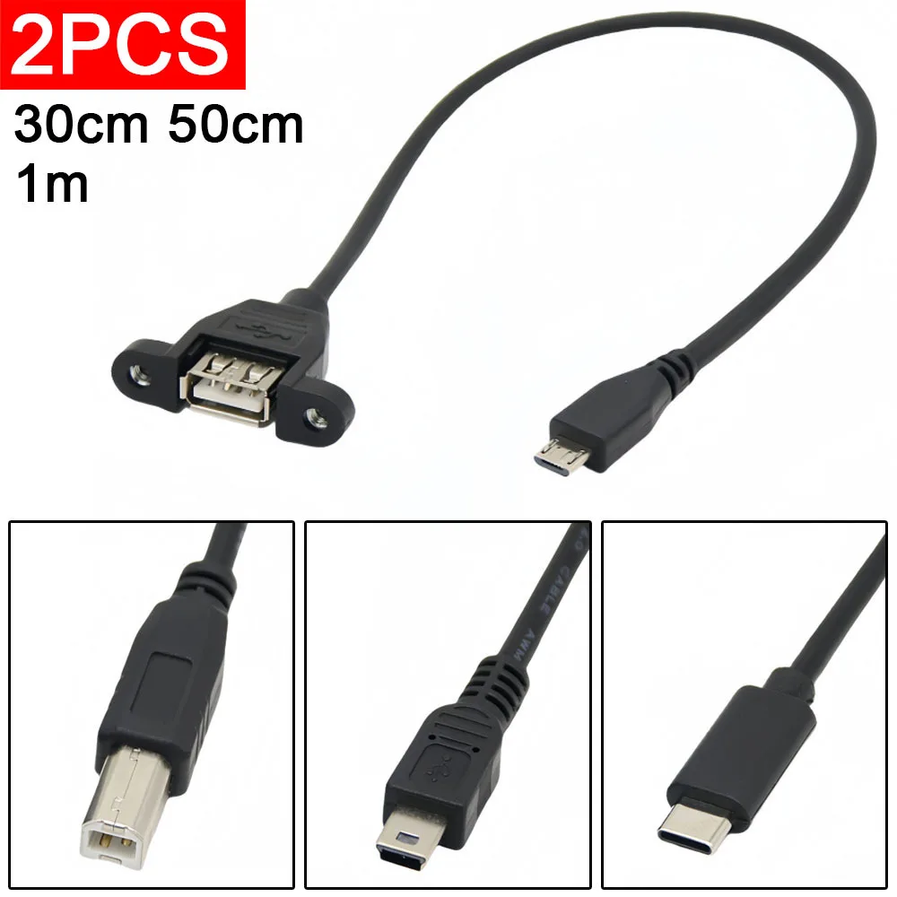 2Pcs USB2.0 Printin… - image