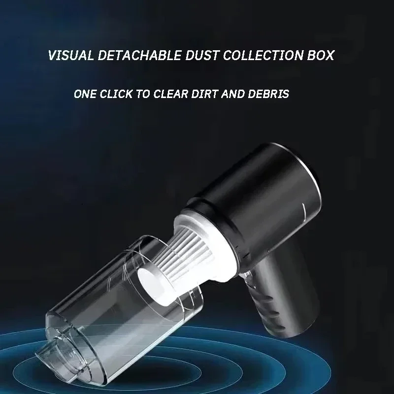 Combination Vacuum Cleaner USB Charging Car Household Vacuum Cleaner Small Car with Fully Automatic High Power Powerful Cleaning image 4