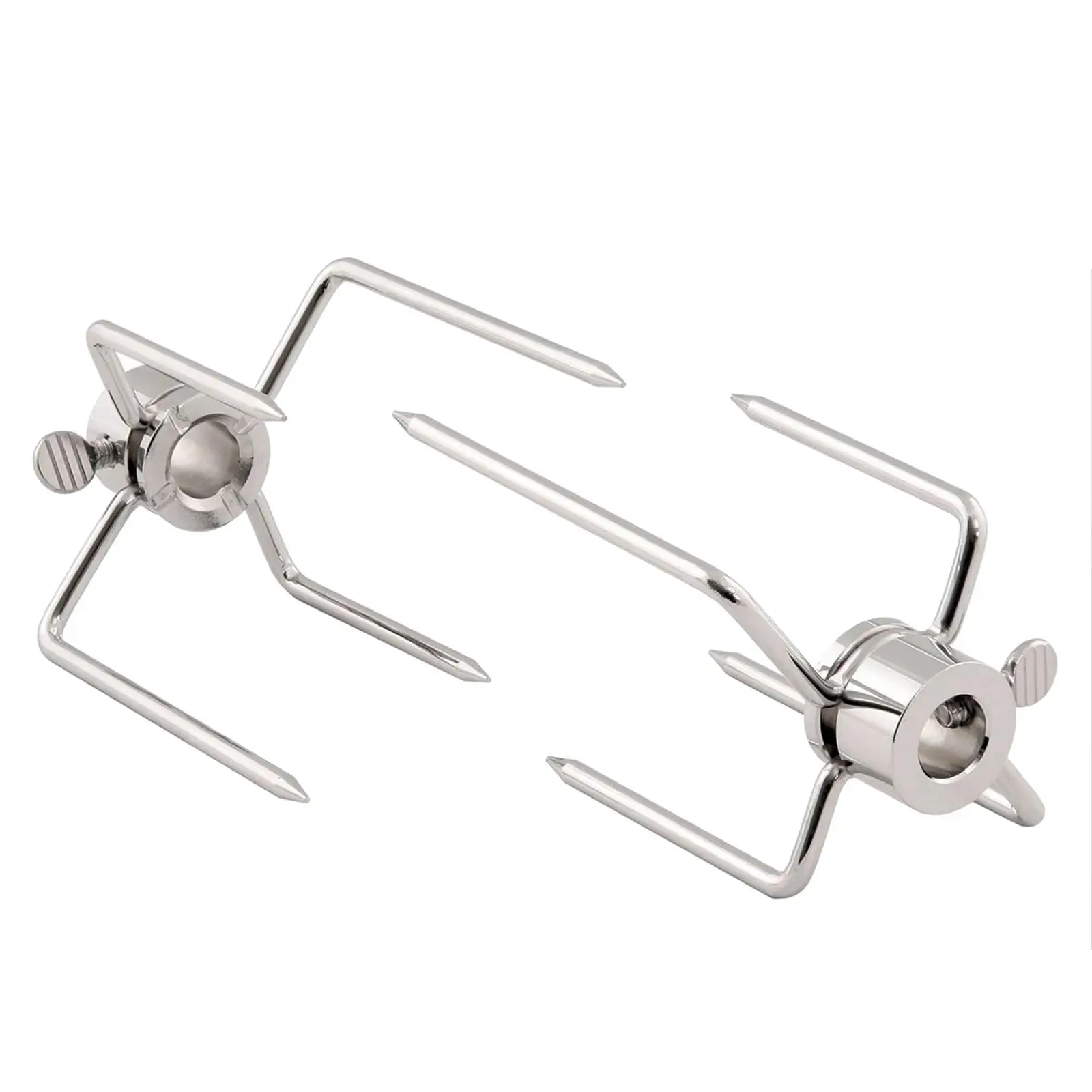 Heavy Duty Barbecue Utensils Set Stainless Steel Rotisserie Forks for Grilling Steak Beef Chicken on Charcoal Grill