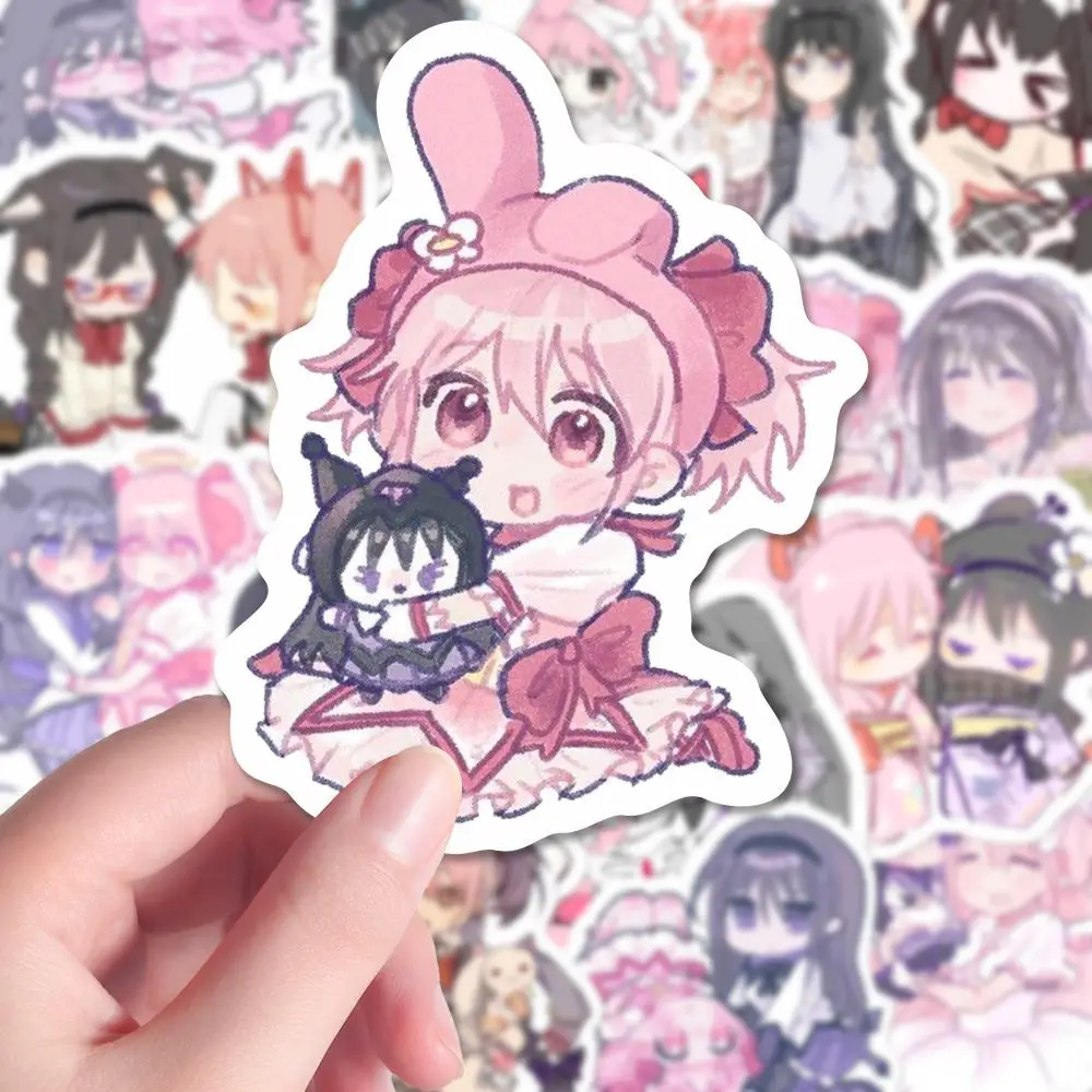 Puella Magi Madoka Magica Sticker Anime Akemi Homura Stationery Stickers Cartoon Handbook Water Proof Student School Supplies