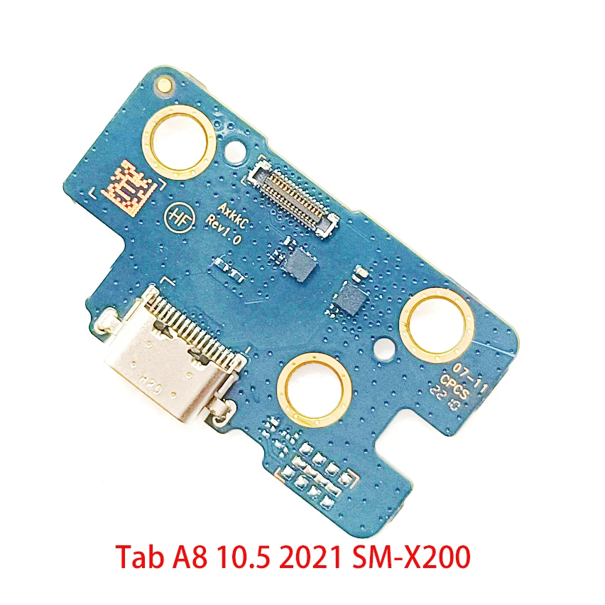 10Pcs USB Charger Connector Port Board Flex Cable For Samsung Galaxy Tab A8 10.5 2021 X200 X205 Charging Port Repair Parts