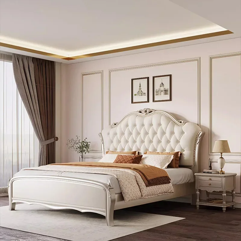 Modern Loft Bed Frame Double Luxury Human Dog Girls European Massage Bed Simple Princess Sleeping Muebles Lounge Suite Furniture