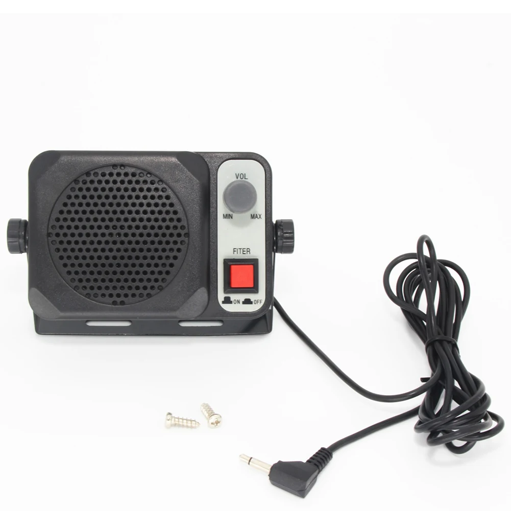 3.5mm Plastic Heavy Duty External Speaker Loudspeaker External Mini Speaker Car Speaker For CB Radio Station Car