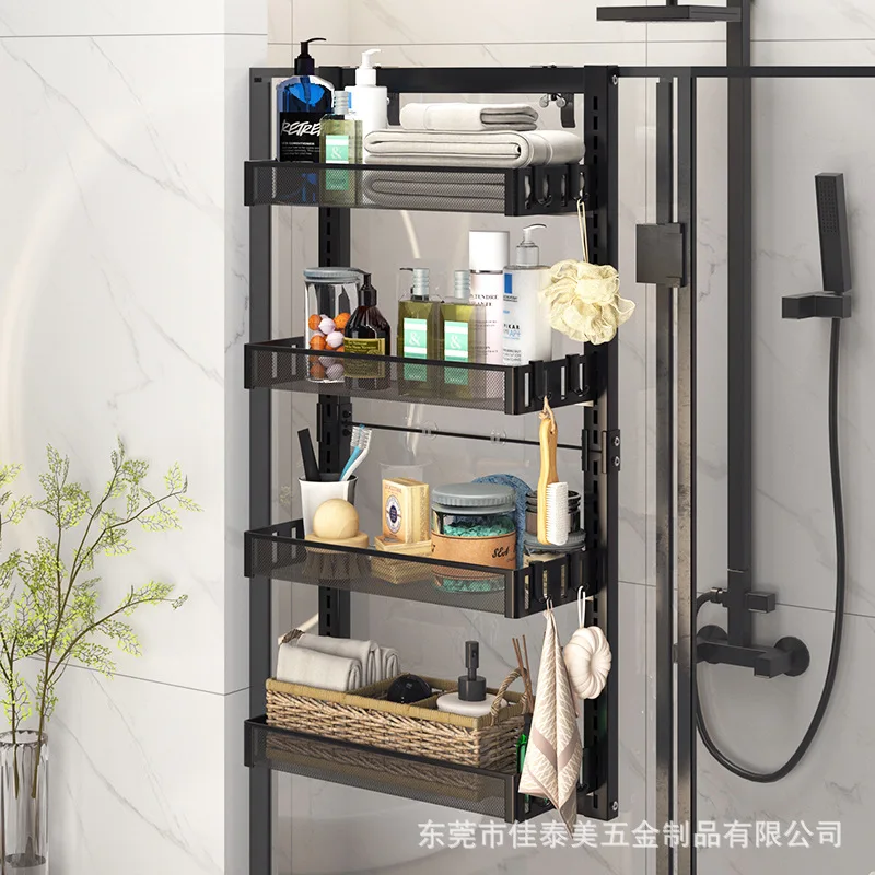 Bathroom Shelf Bathroom Accessories Shampoo Storage kitchen accessories Holder No Punch Metal Shelf Organizer Corner Shelf
