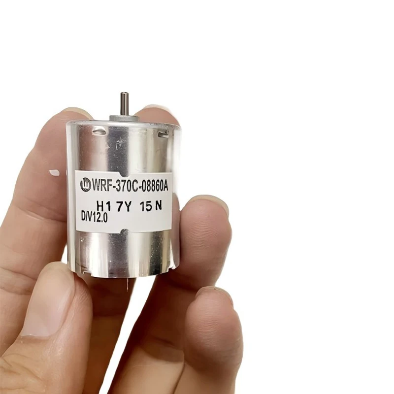 RF-370C-08860A DC Motor 12V Low Noise Air Pump Motor 2-14V Wide Voltage 1665RPM Low No-load Current Small DC Electric Motor
