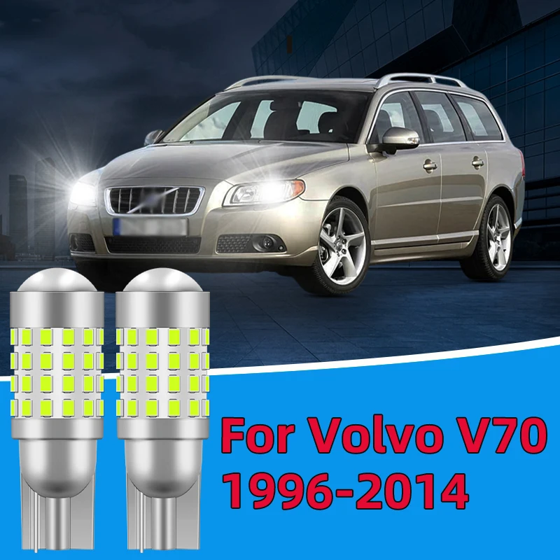 

2PCS For Volvo S70 1996-2014 Clearance Lights side marker position Signal Lamp width light 12V24V Car T10 Led Traffic Bulb White