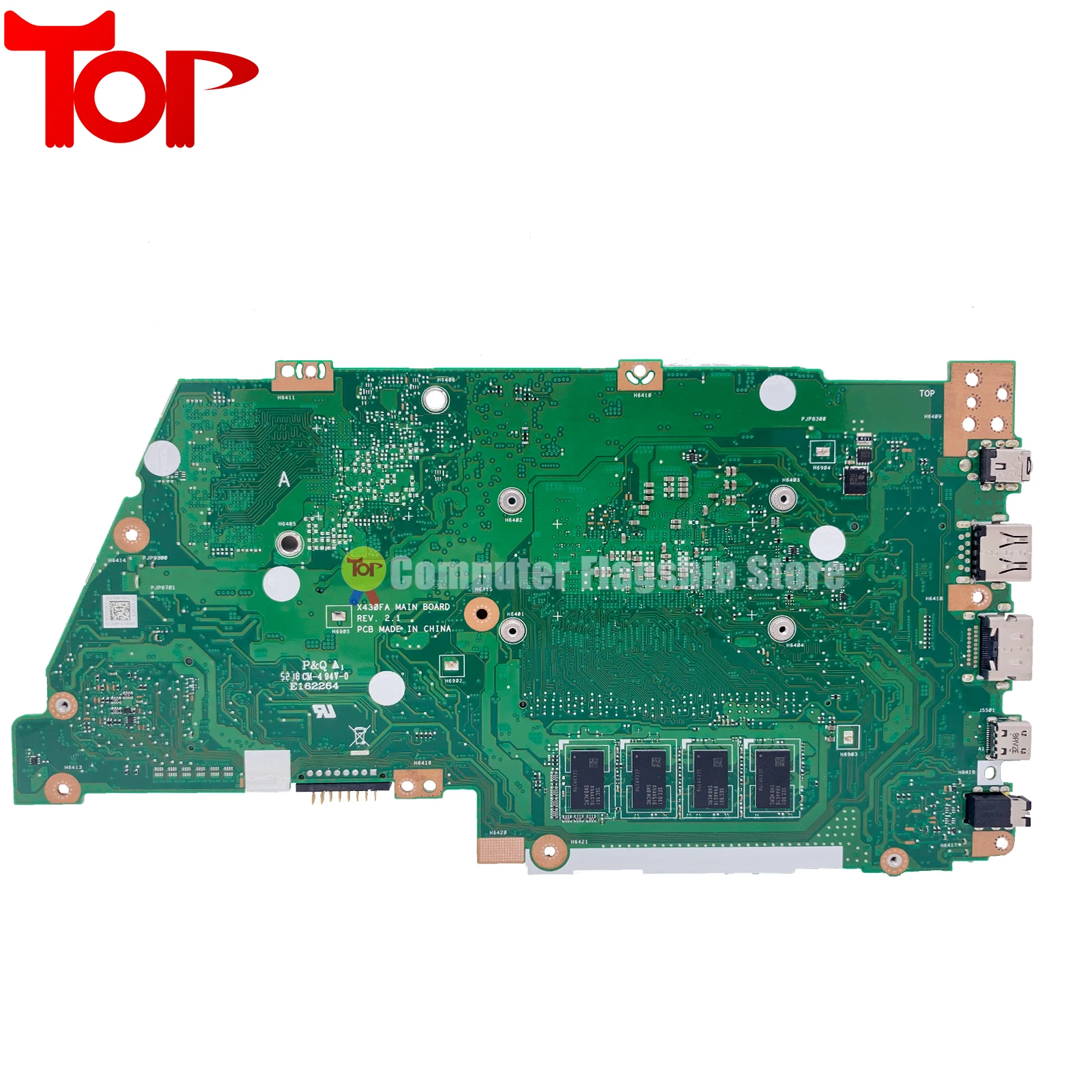 Imagem -04 - Placa-mãe Portátil para Asus X430fa S4300f S430f S4300fn 4g ou 8g I38130u I59265u I7-8565u Cpu Mainboard