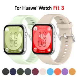 Silicone Band For Huawei Watch Fit 3 Strap Smartwatch official-website Sprot band Correa Bracelet for Huawei Watch fit3 straps
