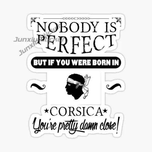 Corsica Islets France World Famous Building Car Sticker Decal Waterproof on Car Rear Bumper Window Vinyl Self-adhesive