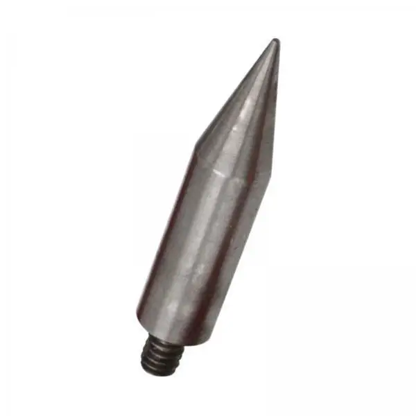 Durable Prism Pole Point Stainless Steel Replaceable Sharp Tip for Prism Total Station Rod