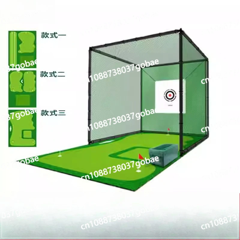 Golf Practice Net Professional Percussion Cage Swing Practice Putting Green Set Indoor and Outdoor Percussion Net