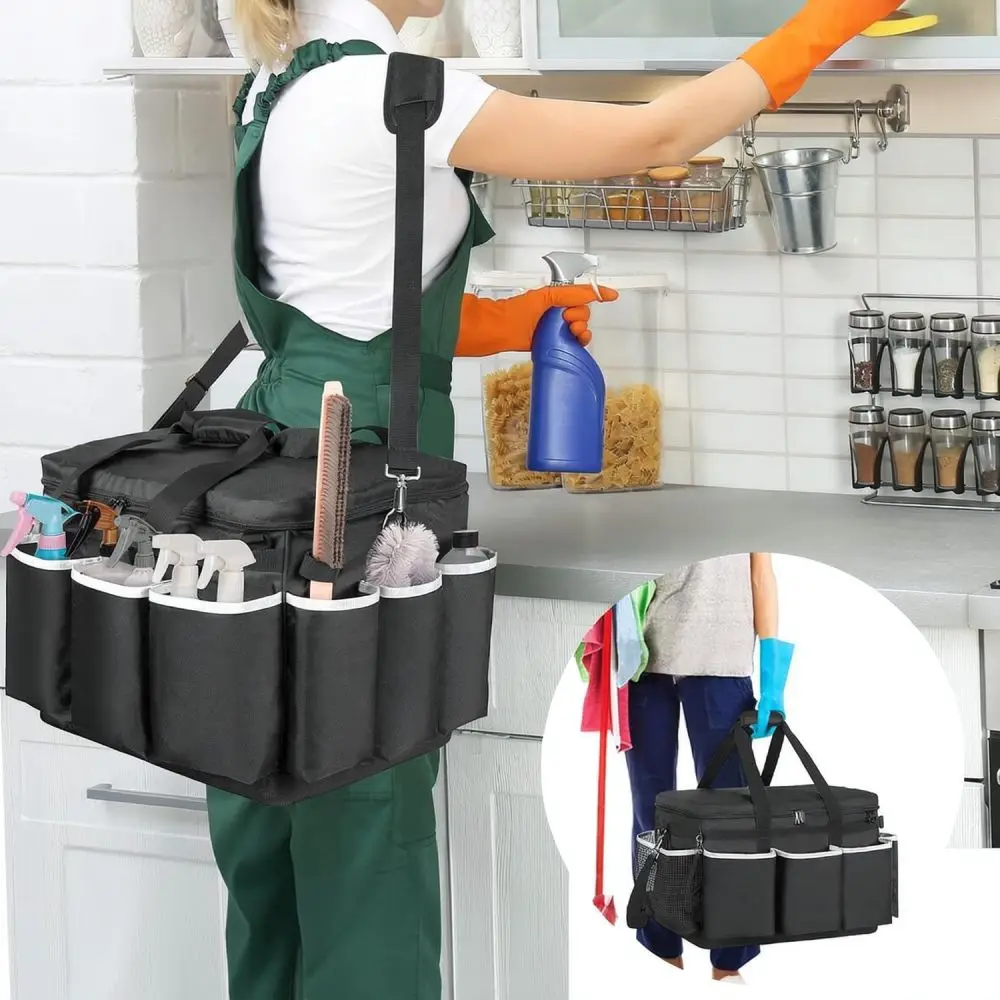 Car Trunk Storage Organizer Bag Multifunctional Cleaning Pouch For Automotive Tools Household Kitchen Maintenance Accessories