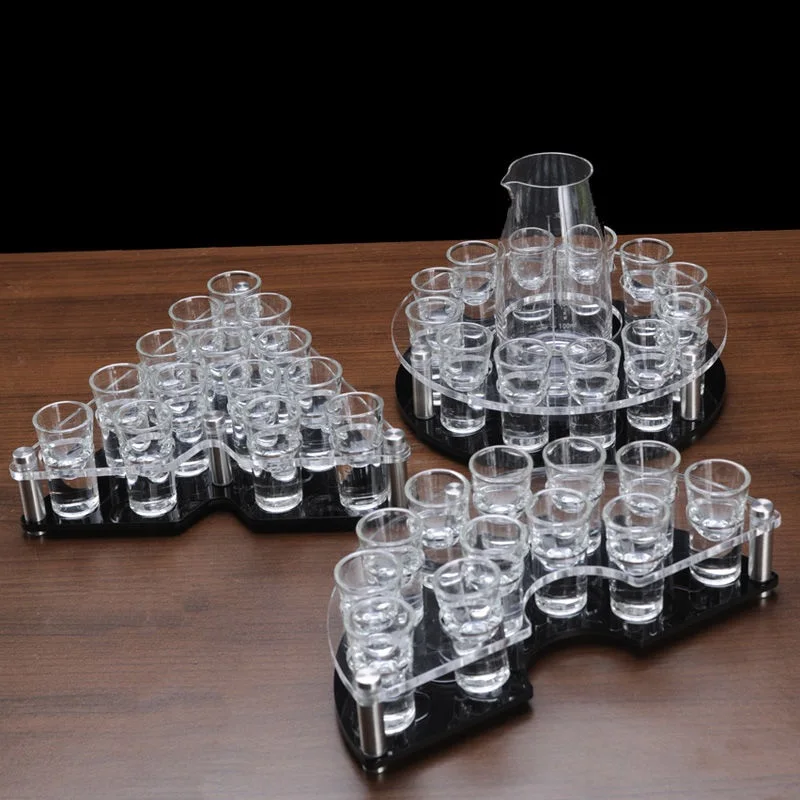 Wine Glass Holder Bar Acrylic Foreign Liquor Strong Liquor Glass Holder Elastic Glass Dispenser Foreign Liquor Glass Holder