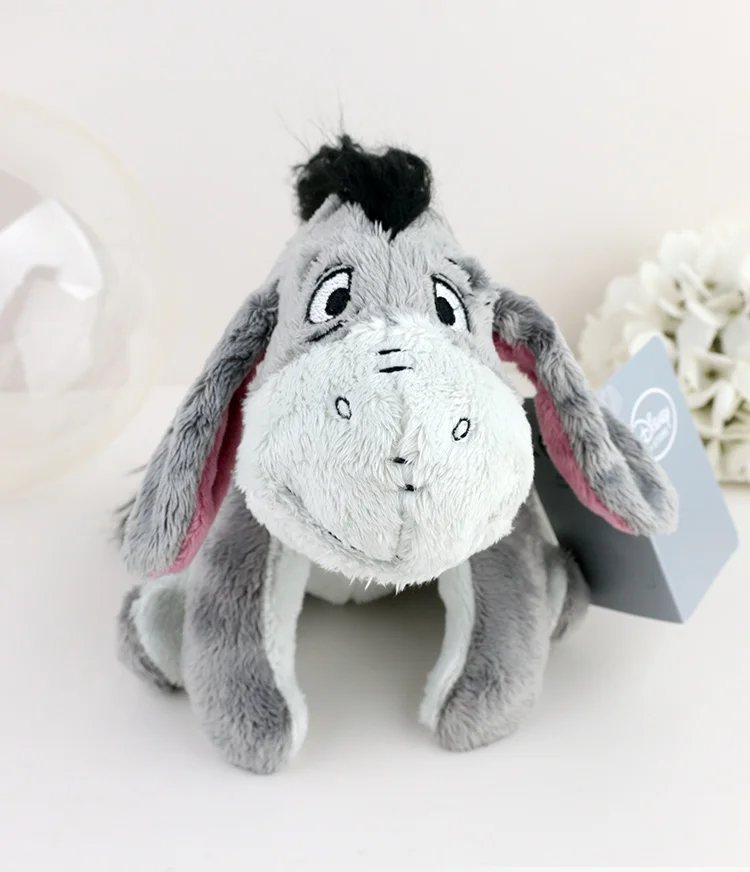20cm Flauschiges Eeyore Winnie The Pooh Plüschtier Kleine Original Plüschpuppe Graue Stofftiere Chibi Anime Zimmerdekoration für Mädchen – Detail 1