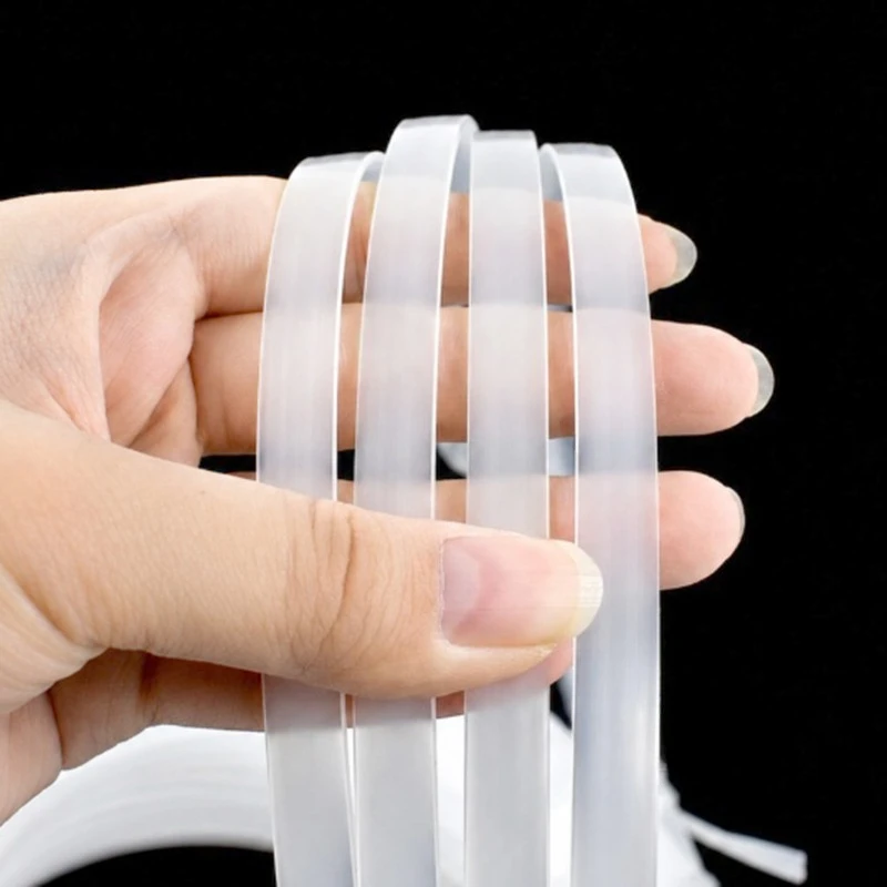5Meters Meetee Clear Plastic Corset Ribbon Webbing Boning Bra Side Tape Wedding Dress Support Sewing Clothing DIY Accessories