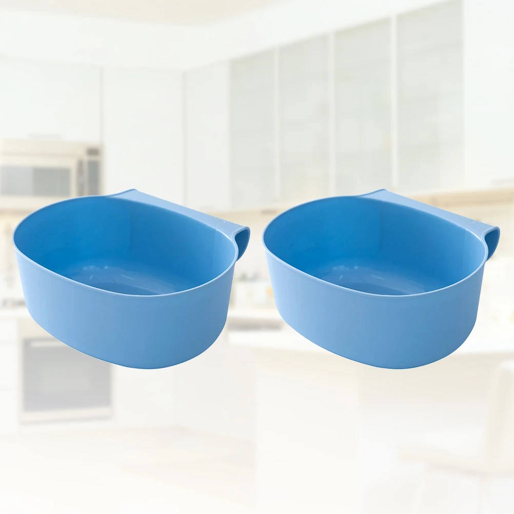 

2 pcs Hanging Garbage Can For Cabinet Door Kitchen Trash Bin Storage Organizer Small Rubbish Container Cabinet Trash Rack