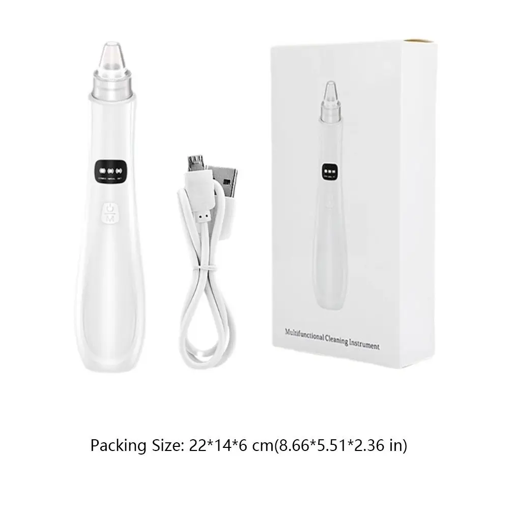 Removedor elétrico de cravo com 3 modos de sucção, remoção de pele morta, remoção de manchas, limpador de poros, limpeza facial, kit de ferramentas de cuidados com a pele