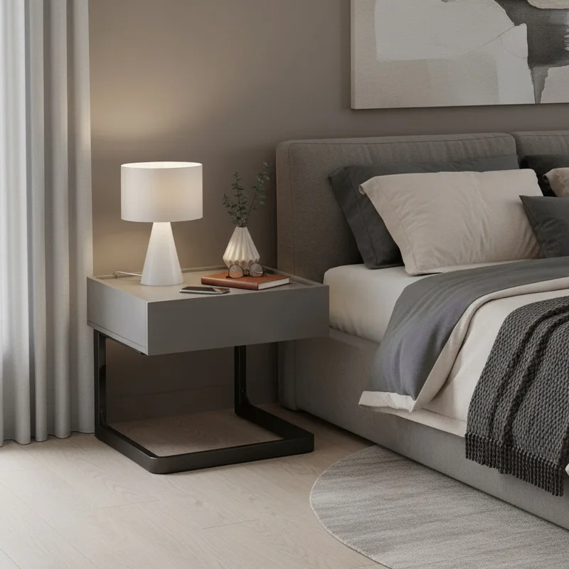 Bedside Table Locker Simple Modern Locker Household Light Luxury Simple Bedroom Italian Bedside Small Drawer Cabinet