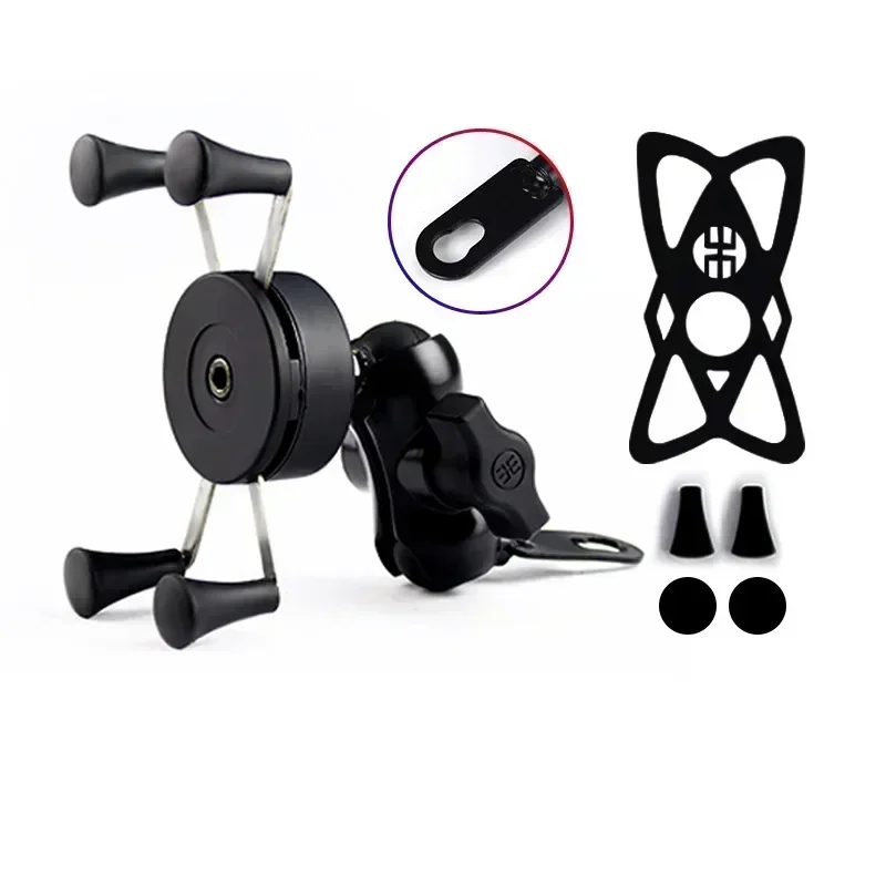

Universal Waterproof Bracket Motorcycle Motorbike Phone Holder Mirror Mount Clamp + USB Fast Charge Mobile Phone Accessories