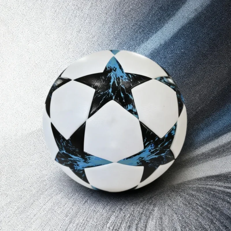 Pallone da calcio antiscivolo di alta qualità, taglia ufficiale 5, materiale PU, senza cuciture, per adulti, squadra di portiere, partita all'aperto, gioco di allenamento di calcio