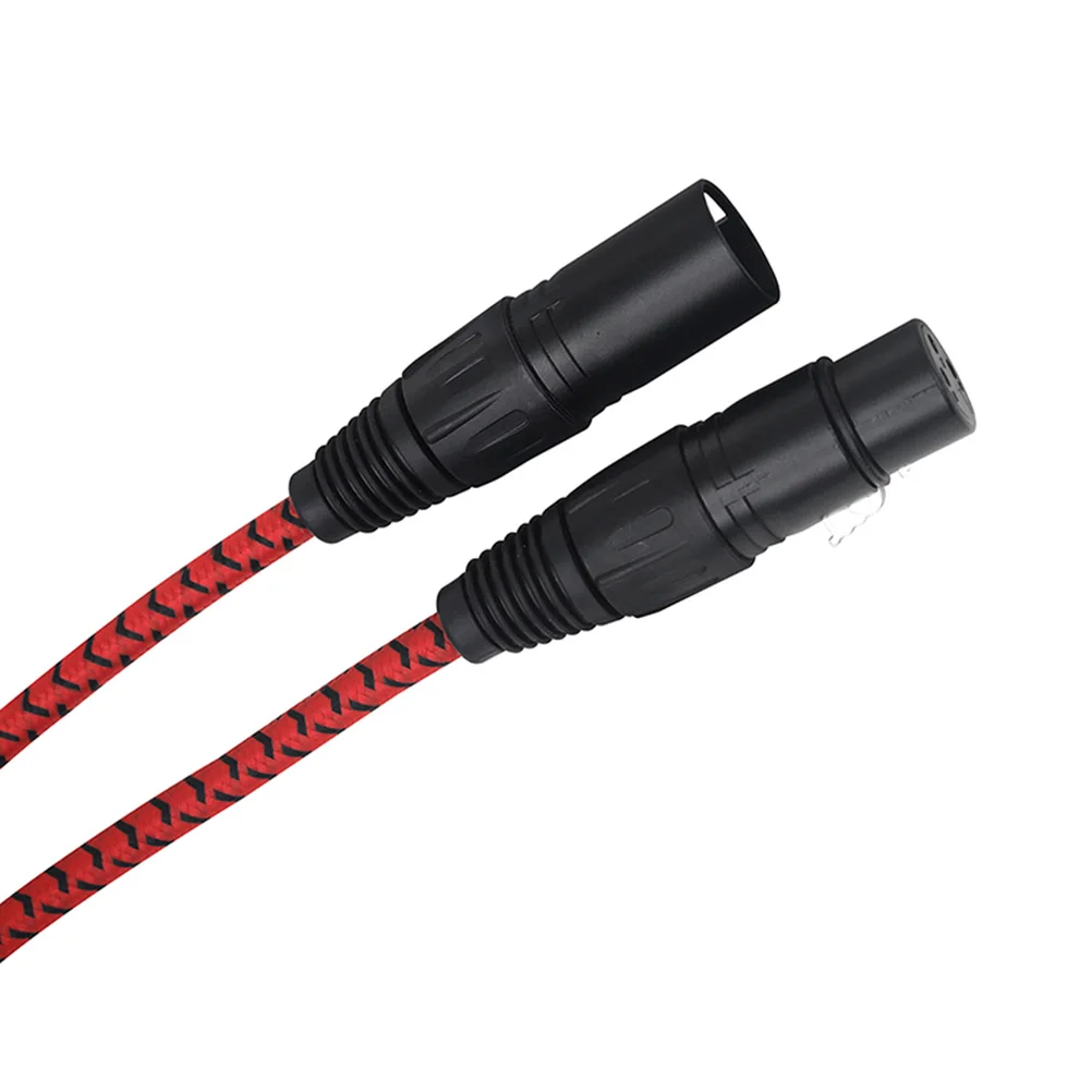 

XLR Cable 3M Nylon Thread Mic Cables 3 PIN Male to Female Wire for Guitar Bass Microphone Audio Line Blue Color