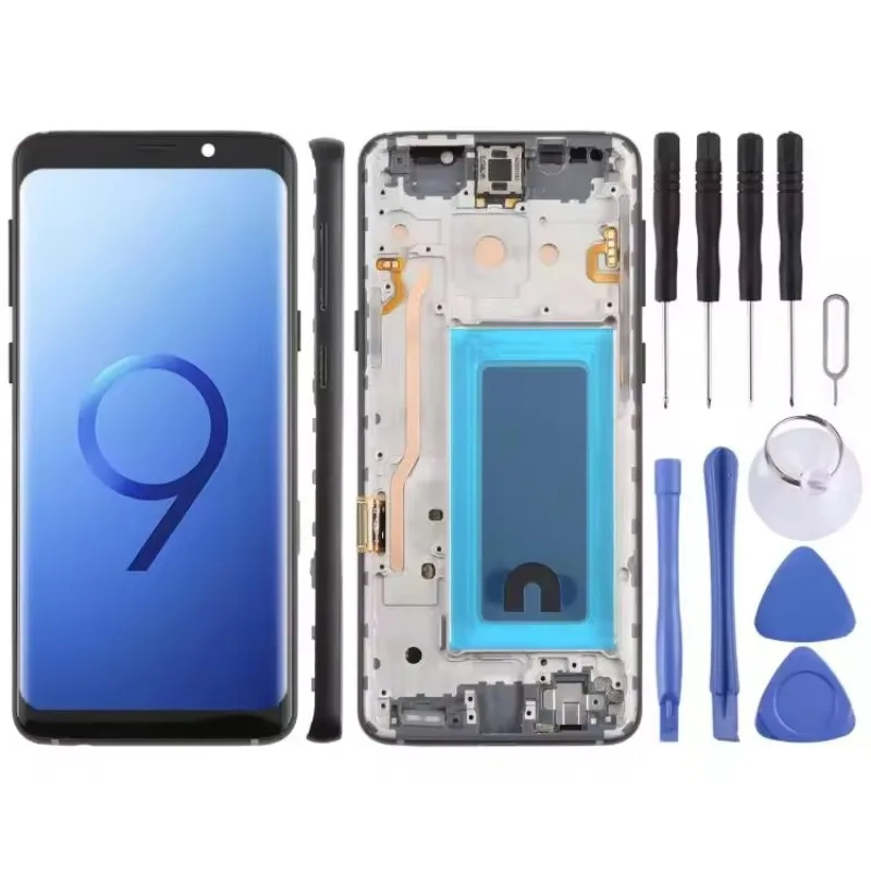 samsung-galaxy-s9-sm-g960f-sm-g960u用、指紋認証機能なしのlcdタッチスクリーンユニット