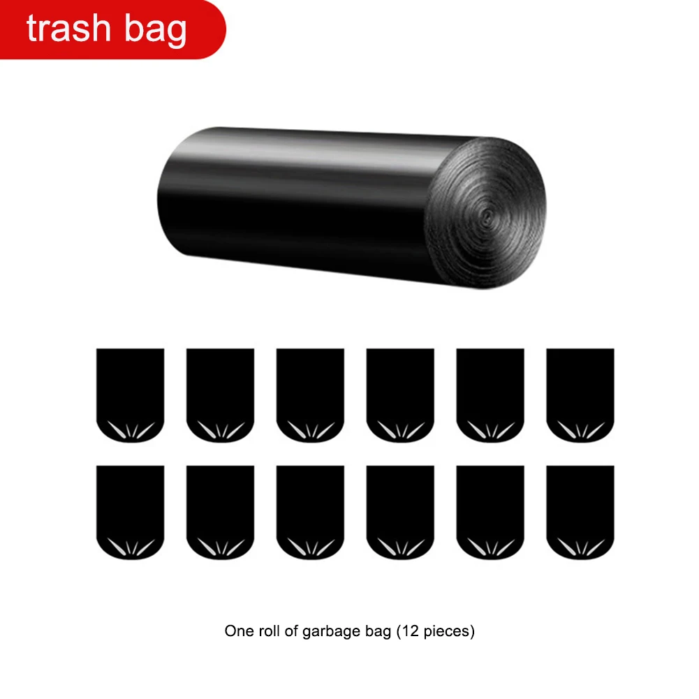 1-6 Rolls Degradable Garbage Bags Portable Folding Toilet Disposable Garbage Bag  Environmentally Friendly for Camping Travel