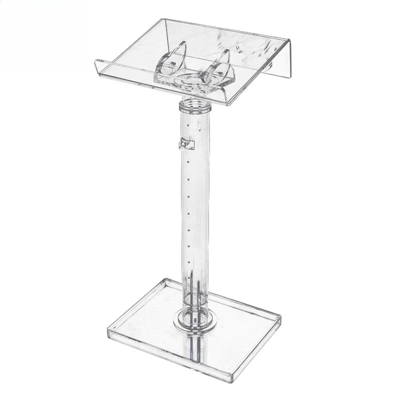 

Acrylic transparent lifting podium Podium Hotel reception desk