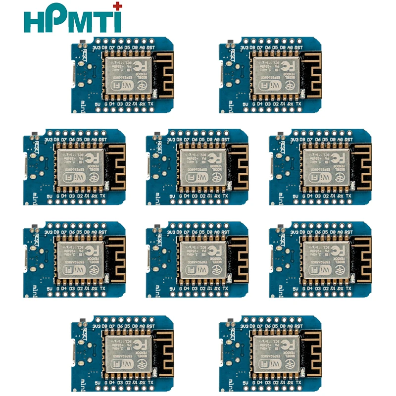 10 шт. ESP8266 ESP-12F NodeMcu Mini D1 Module WeMos Lua WiFi Интернет-макетная плата для Arduino, совместимая с WeMos D1 Mini 10 шт. ESP8266 ESP-12F NodeMcu Mini D1 Module WeMos Lua WiFi Интернет-макетная плата для Arduino, совместимая с WeMos D1 Mini