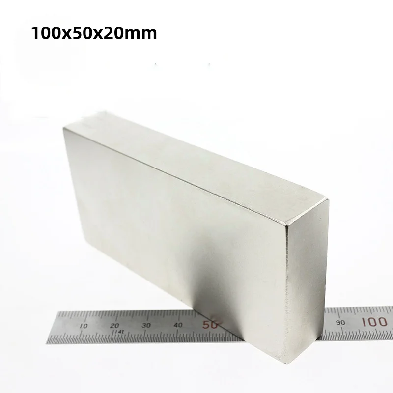100x50x20 Thick Quadrate Magnets 100mm X 50mm X20mm For Home Refrigerators, Offices DIY 100x50x20mm Powerful Magnet 100*50*20