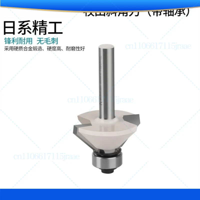 For MAKITA 45 ° Bevel Tool Belt Bearing Bakelite Milling Cutter Edge Trimmer Solid Wood Inverted Bevel Head [D-59499]