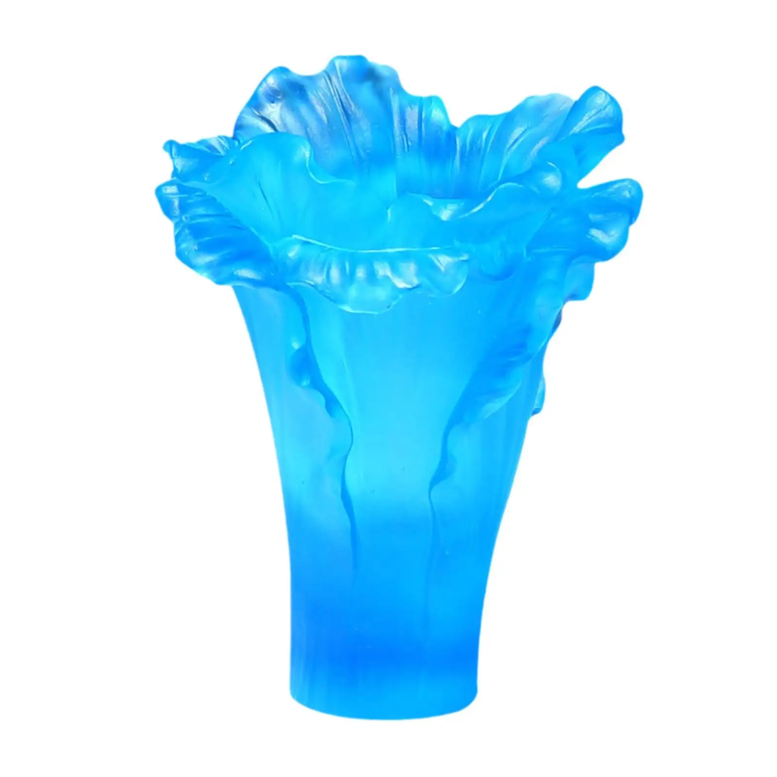 

Glass Flower Vase Desktop Living Room Decorative Vase Cabbage Shaped Vase