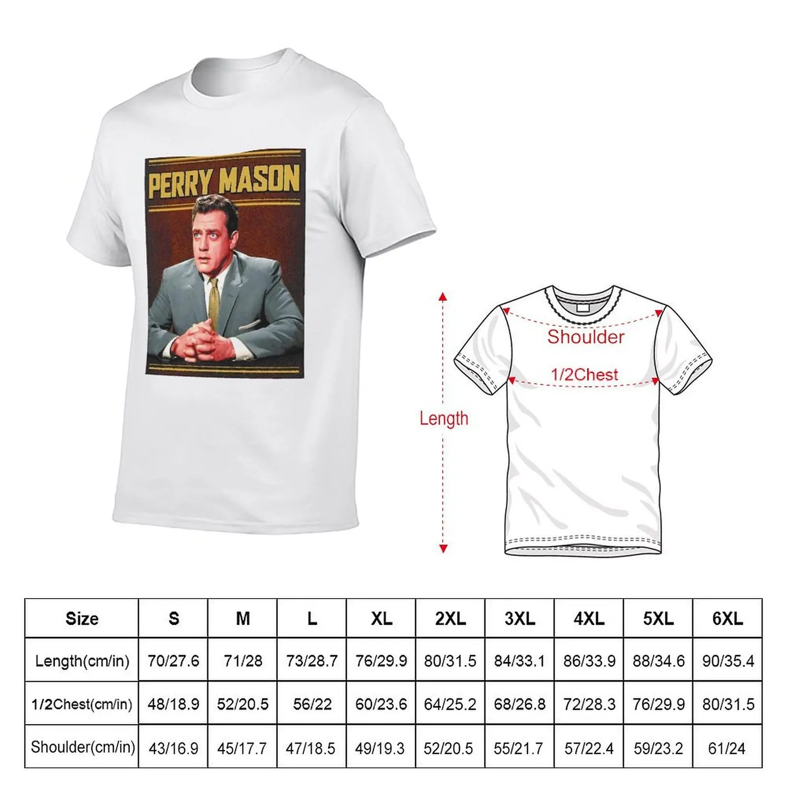 Original Perry Mason, Raymond T-Shirt basketball graphic tees affliction shirts mens graphic t-shirts hip hop