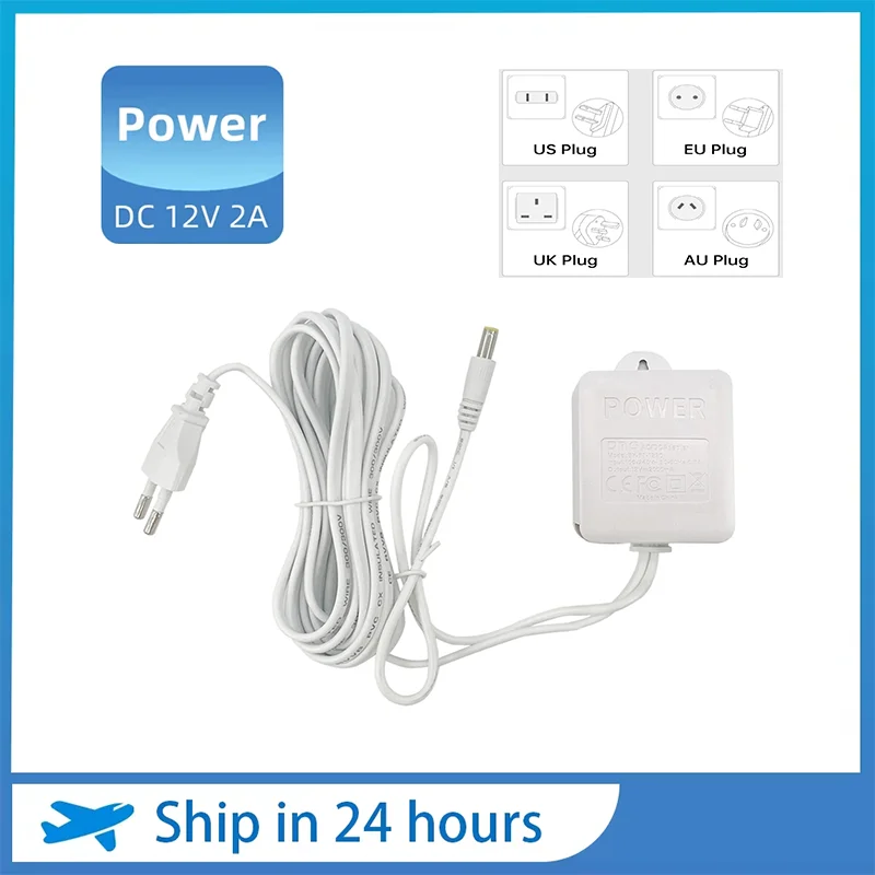 

3M Power Adapter for CCTV IP Camera 12V EU Plug Power Supply Charger For Surveillance Cameras AC 100-240V Input DC 12V Output