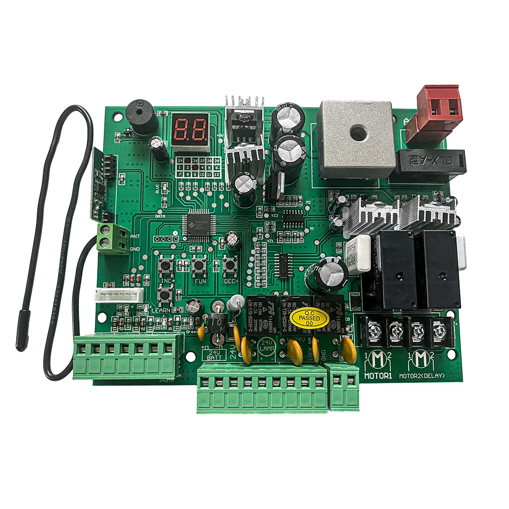 Carte PCB DC 24V pour ouvre-porte battante automatique à Double bras, panneau de commande, système c