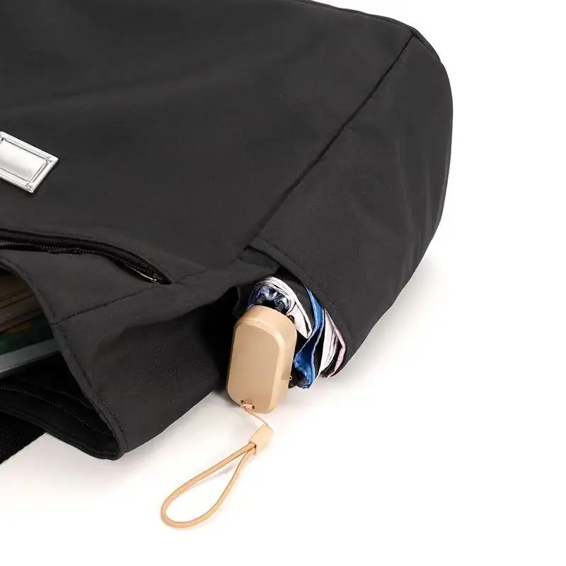 Neue, stilvolle, schlichte Umhängetasche in Unifarben für Damen, Nylon-Schultertasche, modische Handtasche mit großem Fassungsvermögen, Oxford-Handtasche. – Detail 14