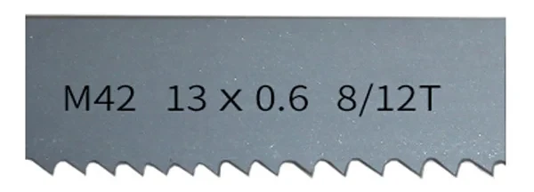 휴대용 띠톱 1140 띠톱 블레이드, 금속 절단 1140, 13 0.6mm, 44-7/8 인치, 1/2 인치, 0.025 인치, 8, 12TPI, 5 개