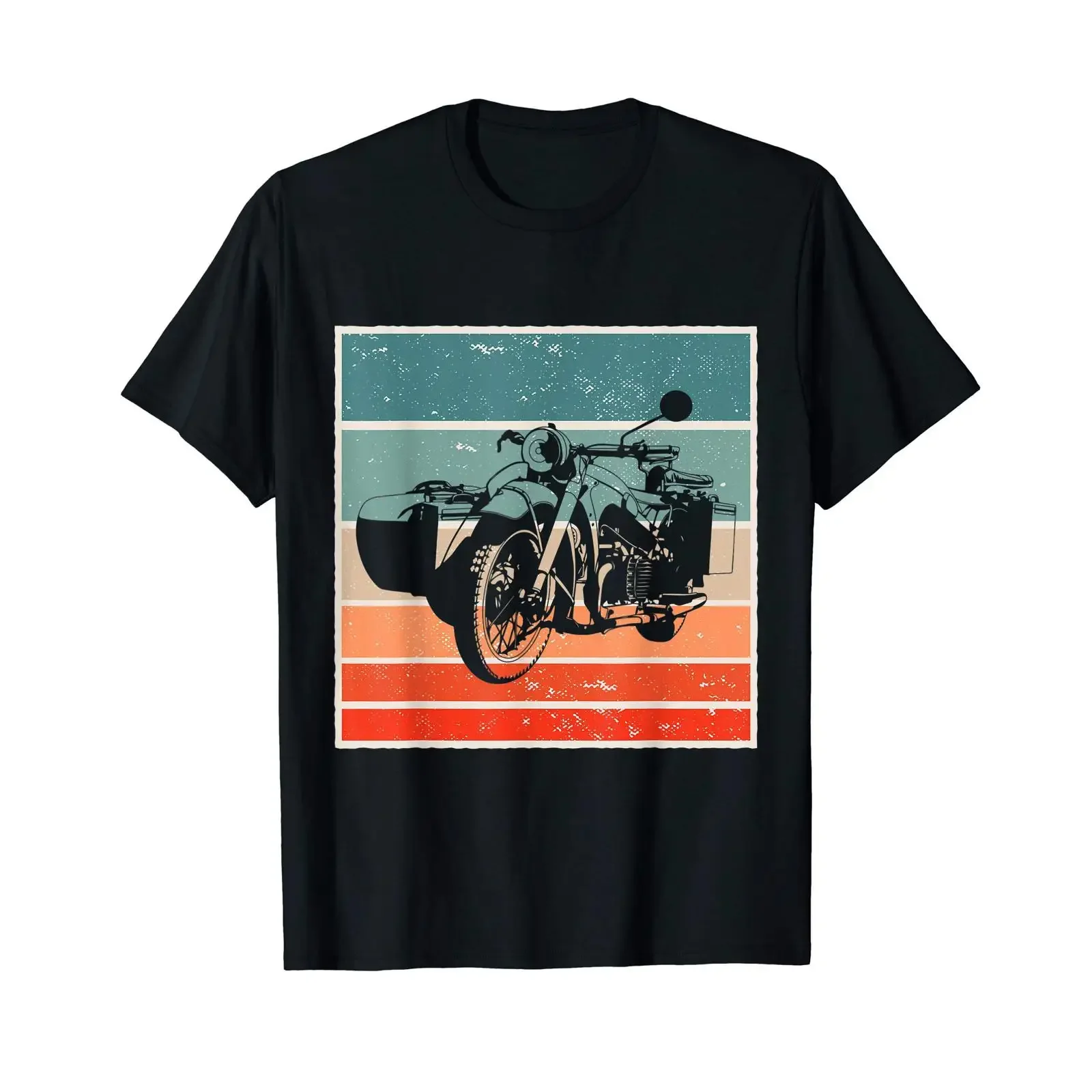 Dnepr Motorcycle Span Offroad Biker T Shirt vintage Washed designer clothes Stretched Soft fashion Casual Breathable