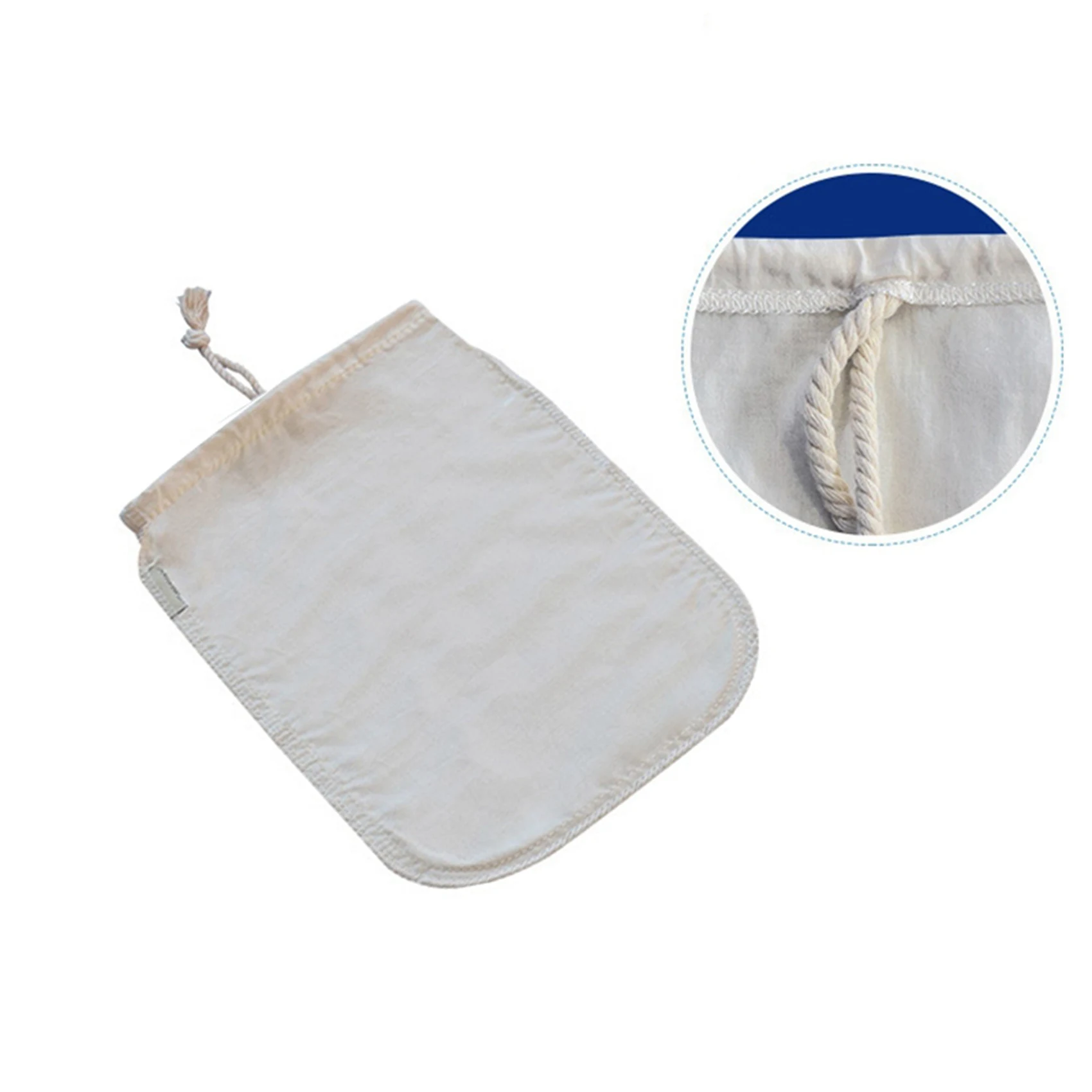 ABMI-6 Pack Organic Reusable Cold Coffee Brew Filters Bag,12 Inch Wine Brewing Filters Eco-Friendly Mesh Cotton Filter,