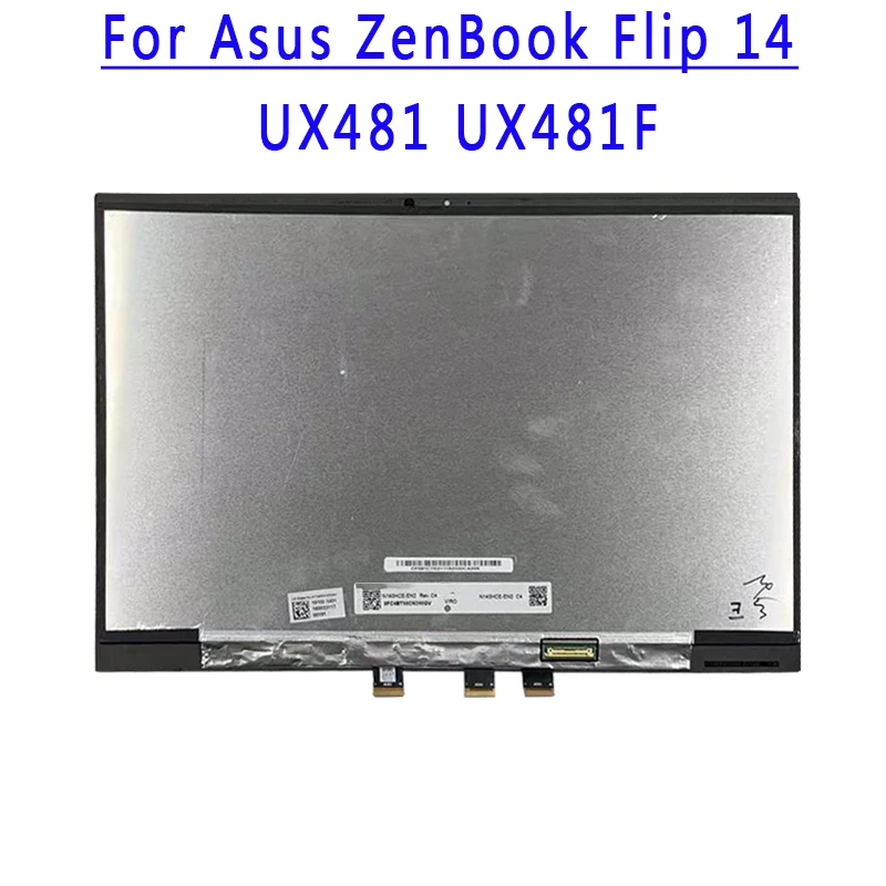 14.0 INCH 1920X1080 IPS FHD 30PINS EDP 100% sRG 60HZ LCD Display Screen Assembly With Touch For ASUS ZenBook Duo 14 UX481 UX481F