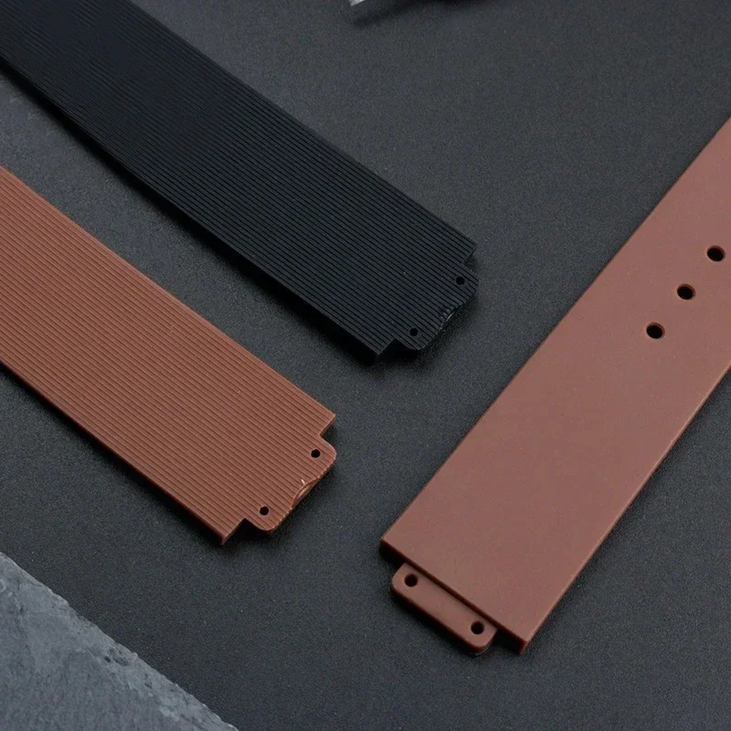 Cinturino per orologio in silicone impermeabile convesso 20X13mm per HUBLOT Grande esplosione cinturino in gomma da donna femminile fibbia a farfalla Con strumento