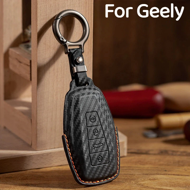 

For Geely Emgrand GL Carbon Fiber Key Set GS Atlas,VISION,Panda Mini OKAVANGO Key Cover