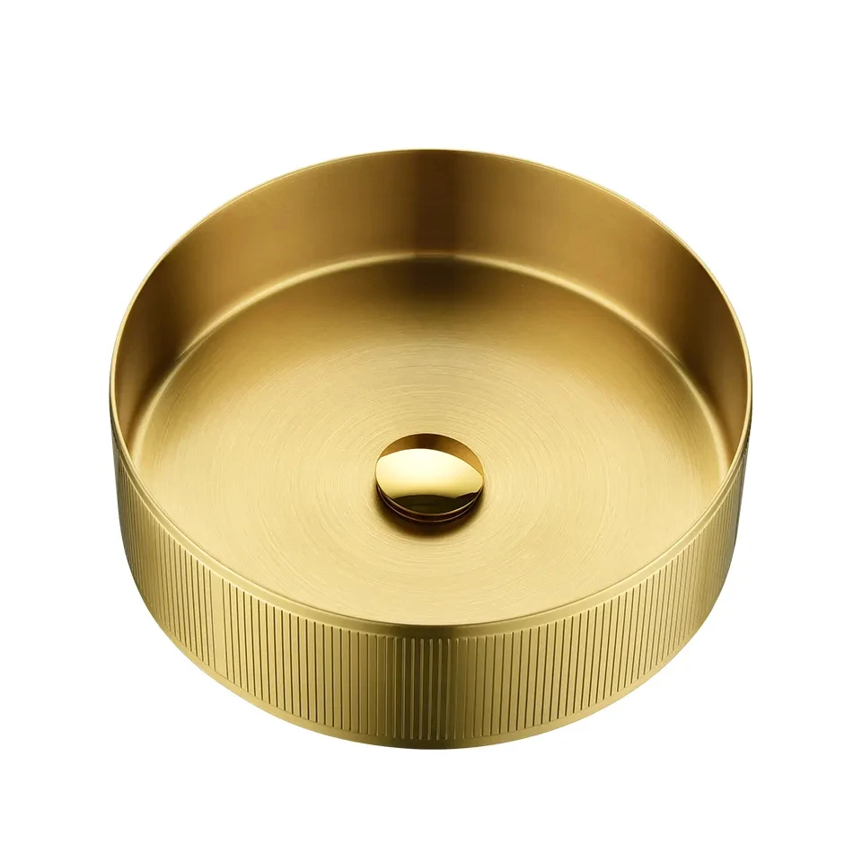 

Stainless Steel 304 Bathroom Sink Embossed Patterns Wash Basins