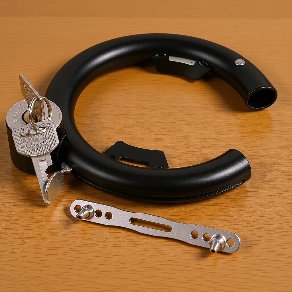 

1Set Reusable Bike Lock Stainless Steel Anti-Theft Round Lock for Bicycle Electric Scooter Motorcycle Luggage Sports Gear