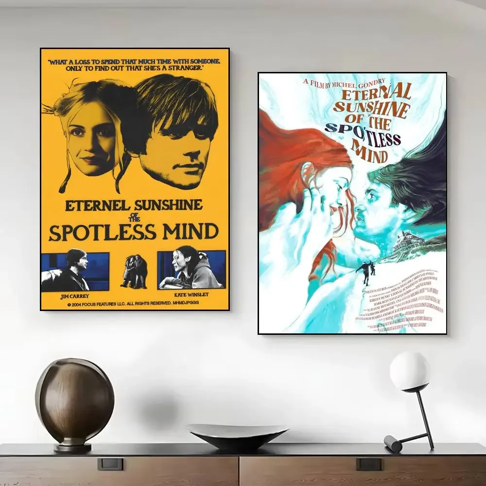 Eternal Sunshine Of The Spotless Mind Poster Unframed Canvas Artwork for Bedroom Living Room Bathroom Wall Decor