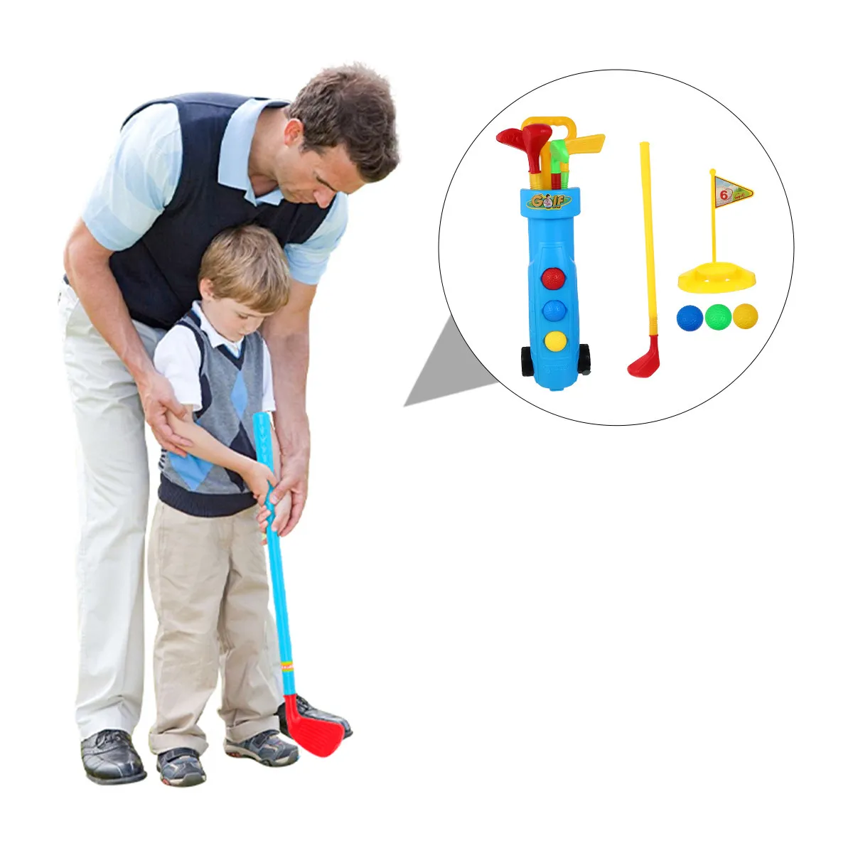 2-sets-kids-toys-golfs-for-children-childen-suit-clubs-childs-putter-children's-games