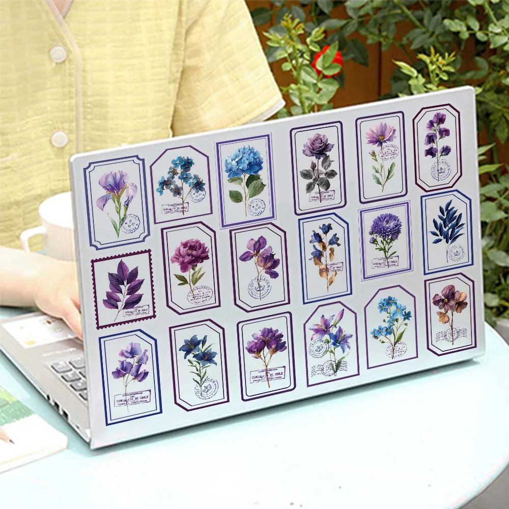 50 قطعة من ملصقات المواد الشفافة للحيوانات الأليفة، وحافظات هاتف كوب الماء، وملصقات جمالية وشخصية #6