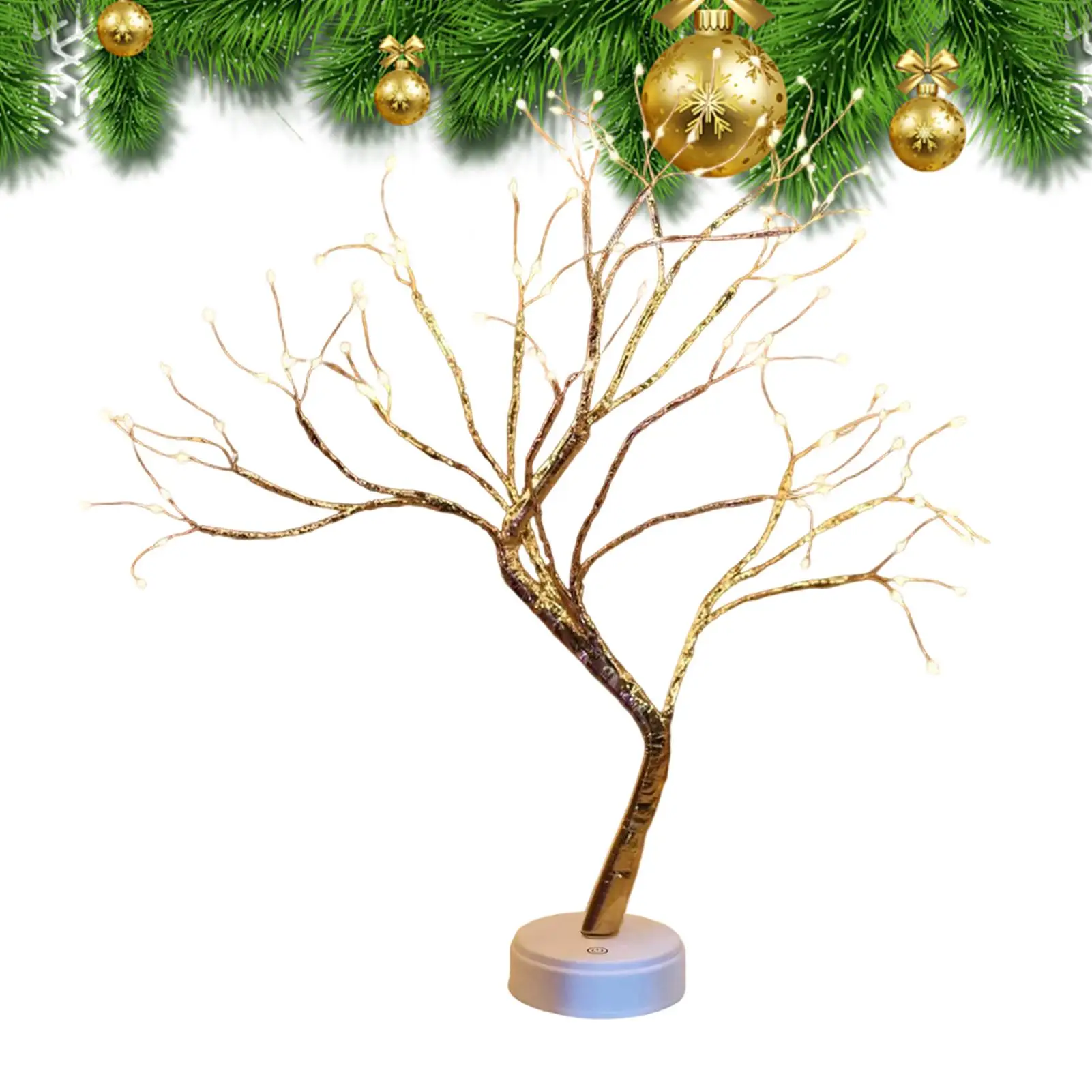 

Светодиодная лампа на дереве, 20 дюймов, 108 светодиодов, многорежимная гибкая, DIY, мерцающее дерево бонсай, сказочный свет для домашнего офиса, квартиры, кабинета, спальни